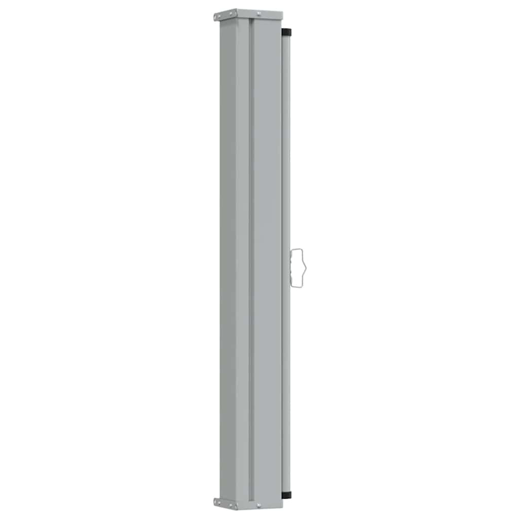 Toldo lateral retrátil para pátio 120x300 cm castanho