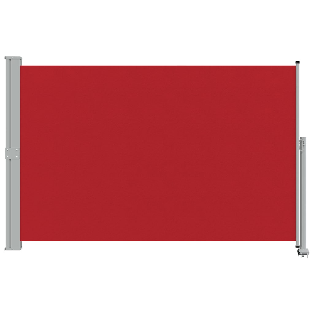 Toldo lateral retrátil para pátio 160x300 cm vermelho