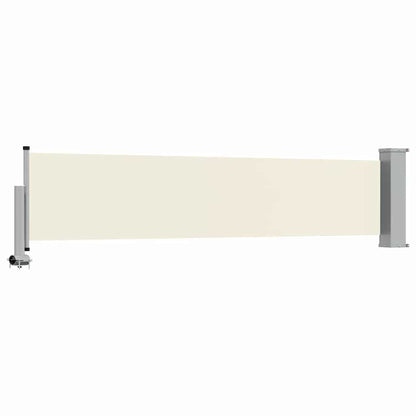 Toldo lateral retrátil para pátio 60x300 cm creme