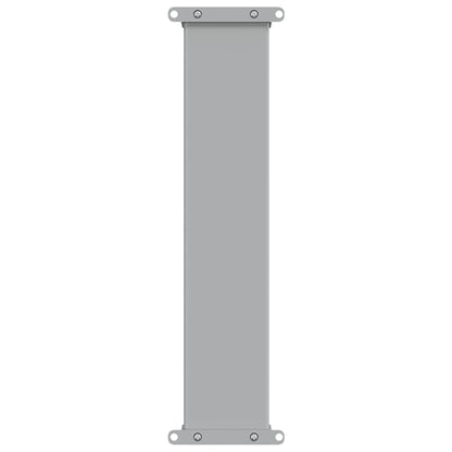 Toldo lateral retrátil para pátio 60x300 cm cinzento