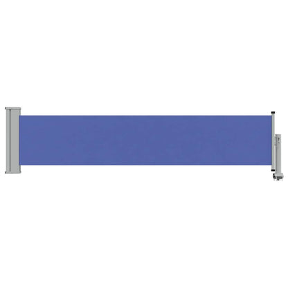 Toldo lateral retrátil para pátio 60x300 cm azul