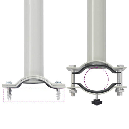 Toldo lateral retrátil para pátio 80x300 cm preto