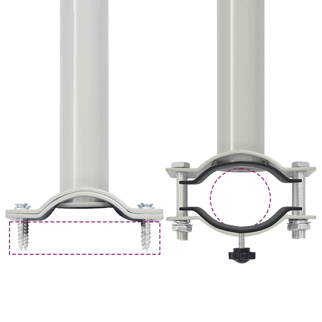 Toldo lateral retrátil para pátio 80x300 cm creme