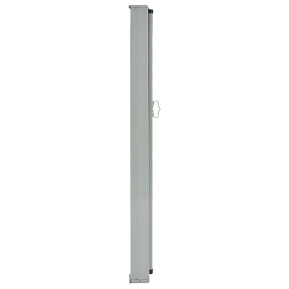 Toldo lateral retrátil para pátio 80x300 cm cinzento