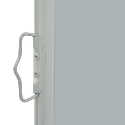 Toldo lateral retrátil para pátio 80x300 cm cinzento