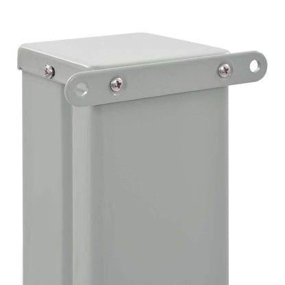 Toldo lateral retrátil para pátio 80x300 cm cinzento