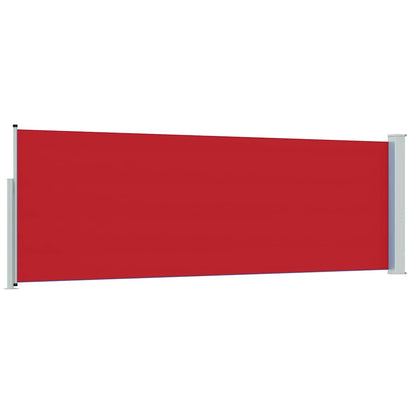 Toldo lateral retrátil para pátio 100x300 cm vermelho