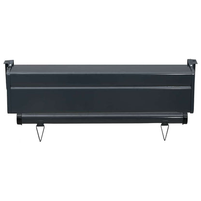 Toldo lateral para varanda 60x250 cm cinzento