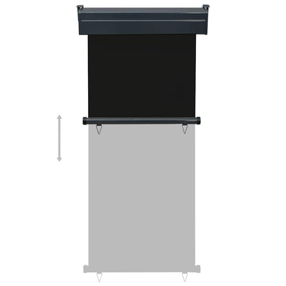 Toldo lateral para varanda 80x250 cm preto