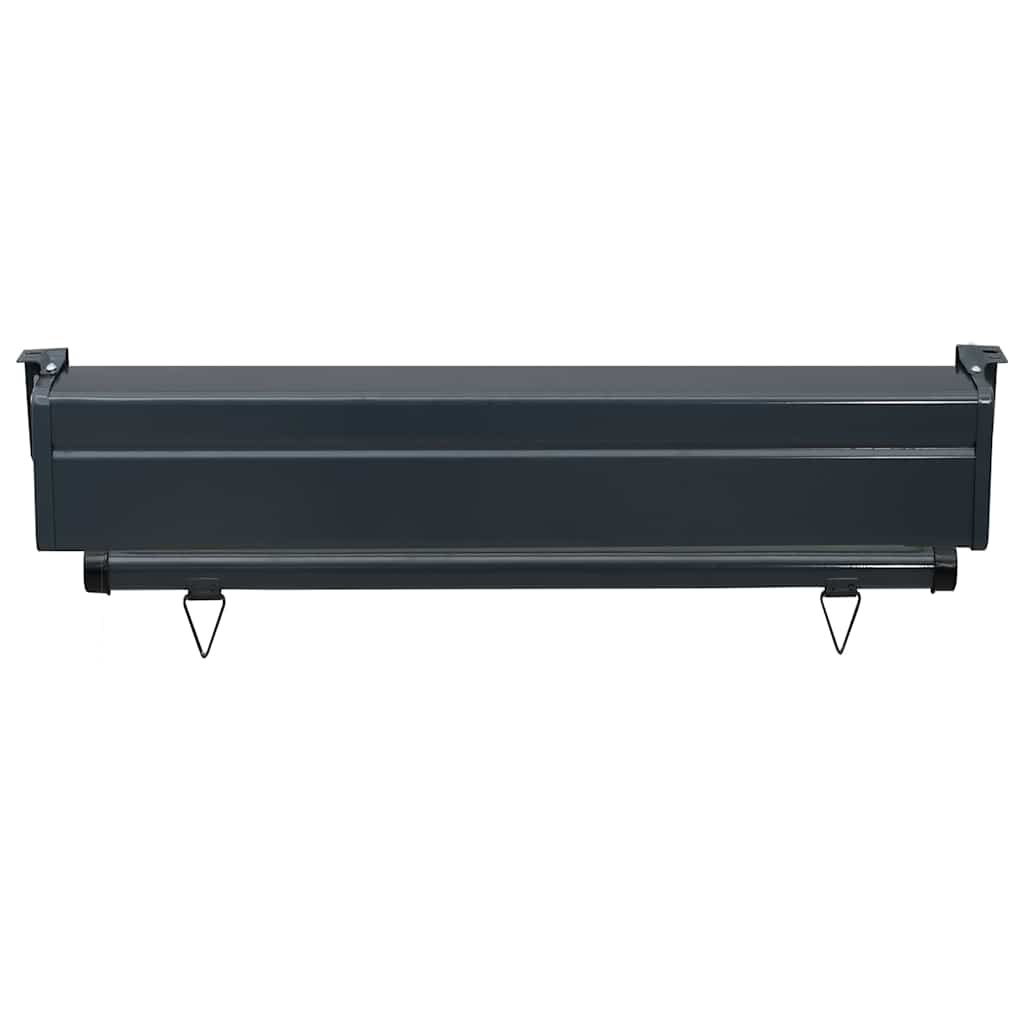 Toldo lateral para varanda 80x250 cm cinzento