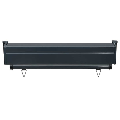 Toldo lateral para varanda 80x250 cm cinzento