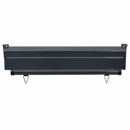 Toldo lateral para varanda 80x250 cm castanho