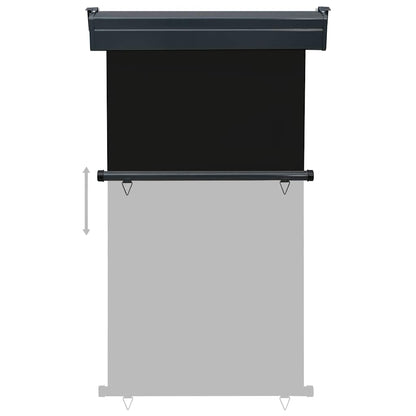 Toldo lateral para varanda 100x250 cm preto