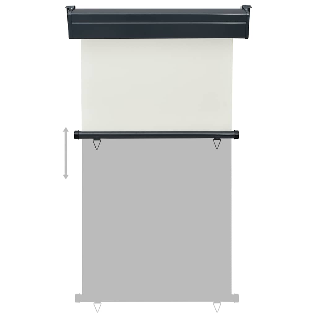 Toldo lateral para varanda 100x250 cm creme