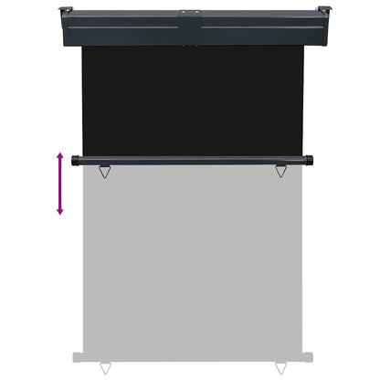 Toldo lateral para varanda 125x250 cm preto