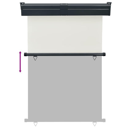 Toldo lateral para varanda 125x250 cm creme