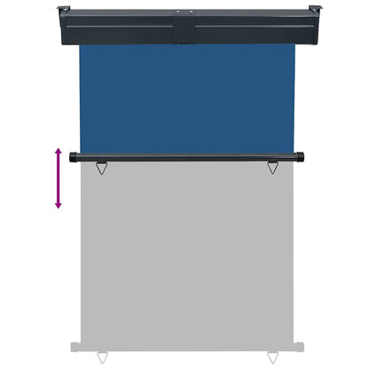 Toldo lateral para varanda 125x250 cm azul