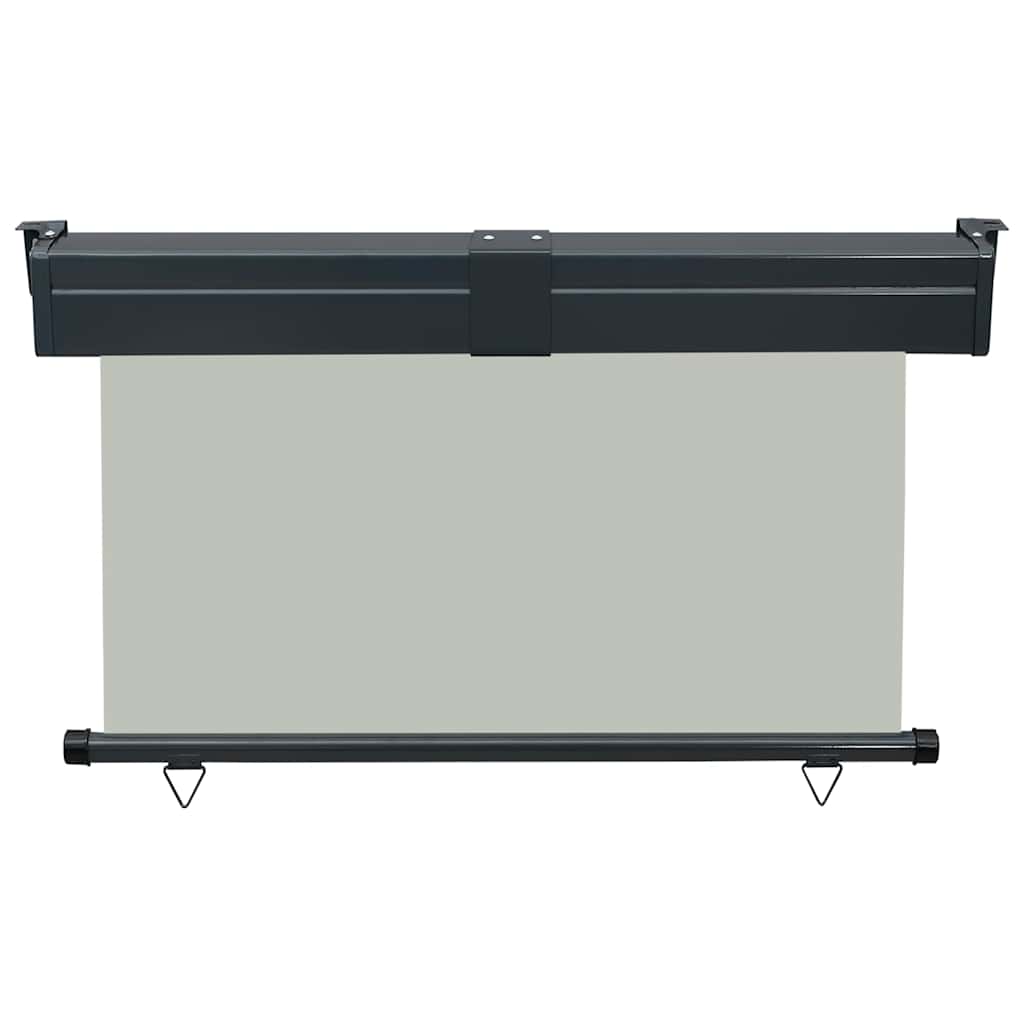 Toldo lateral para varanda 125x250 cm cinzento