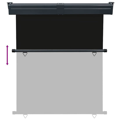 Toldo lateral para varanda 145x250 cm preto