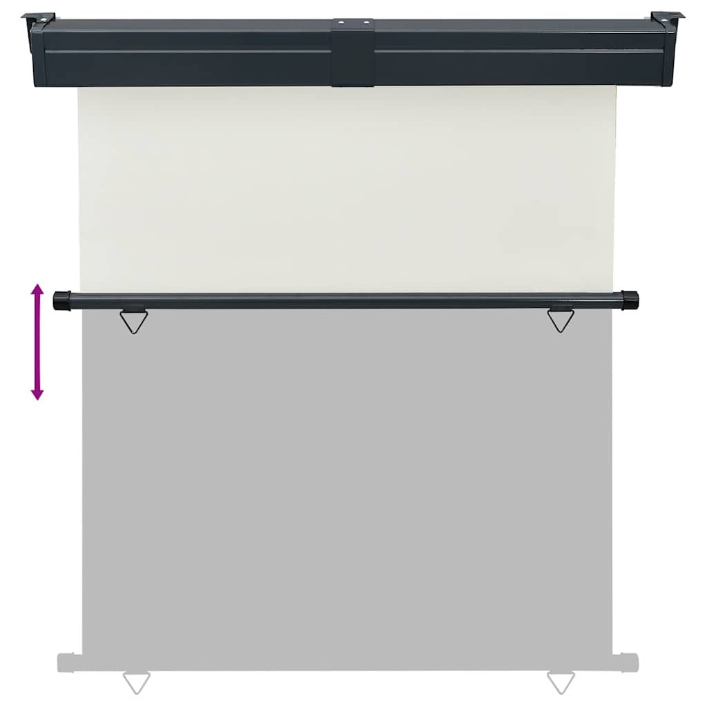 Toldo lateral para varanda 175x250 cm creme