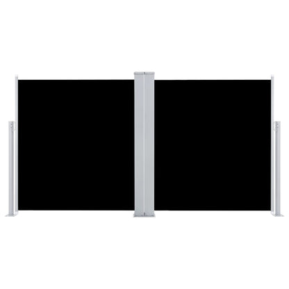 Toldo lateral retrátil 100x600 cm preto