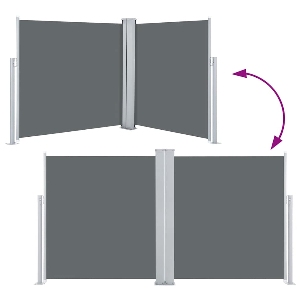 Toldo lateral retrátil 100x600 cm antracite