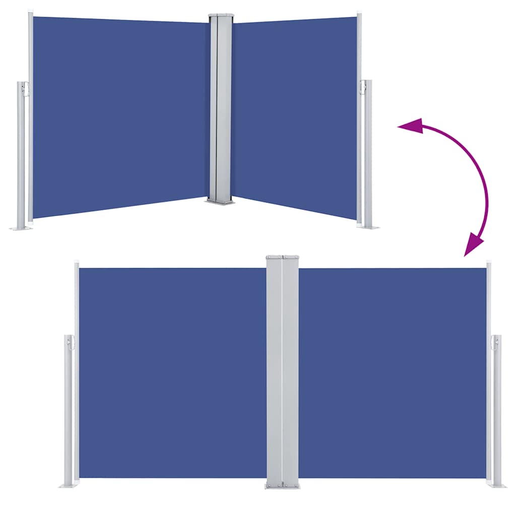 Toldo lateral retrátil 100x600 cm azul