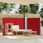 Toldo lateral retrátil 100x600 cm vermelho
