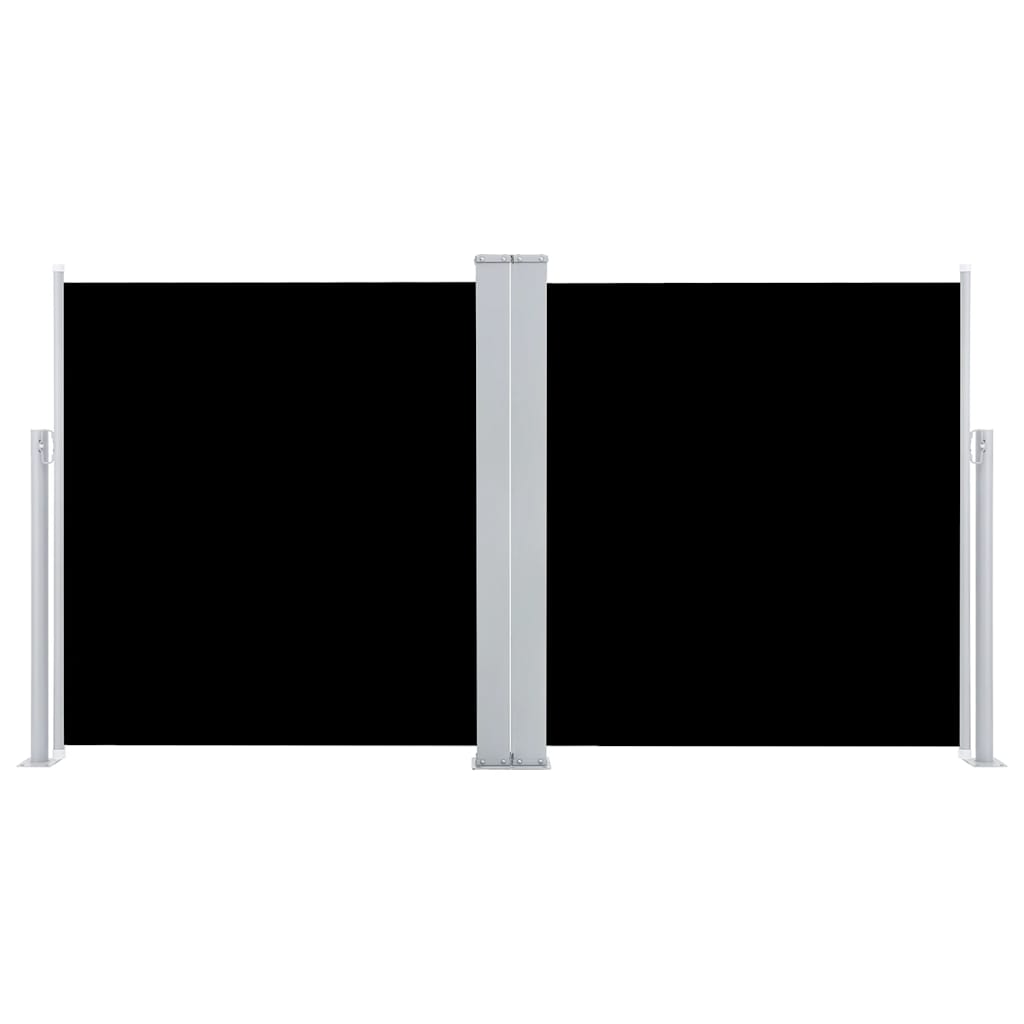 Toldo lateral retrátil 120x600 cm preto