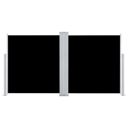 Toldo lateral retrátil 120x600 cm preto