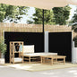Toldo lateral retrátil 120x600 cm preto