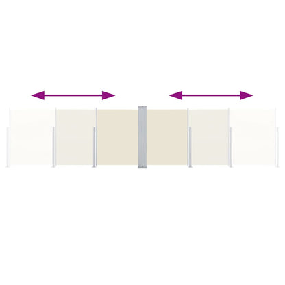 Toldo lateral retrátil 120x600 cm creme