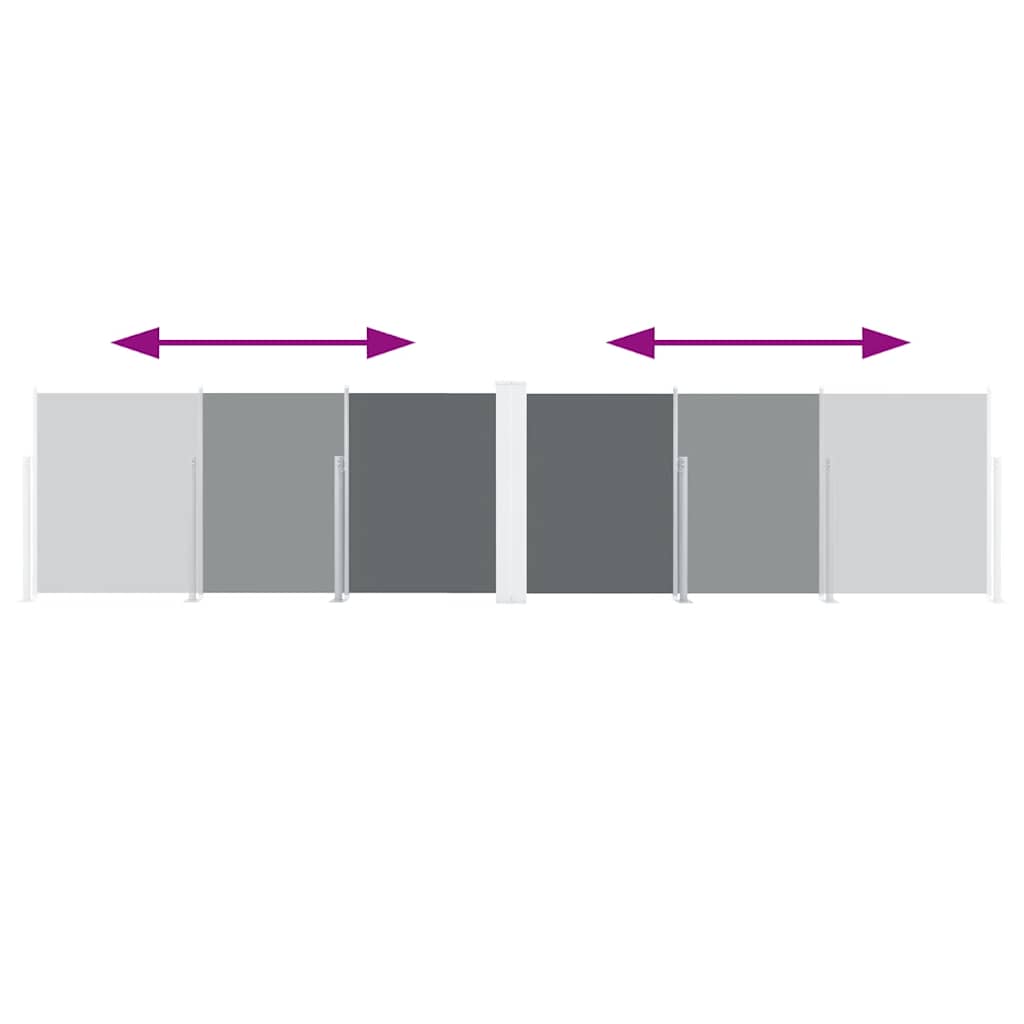 Toldo lateral retrátil 120x600 cm antracite