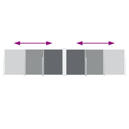 Toldo lateral retrátil 120x600 cm antracite