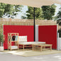 Toldo lateral retrátil 120x600 cm vermelho