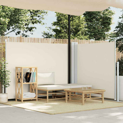 Toldo lateral retrátil 140x600 cm creme