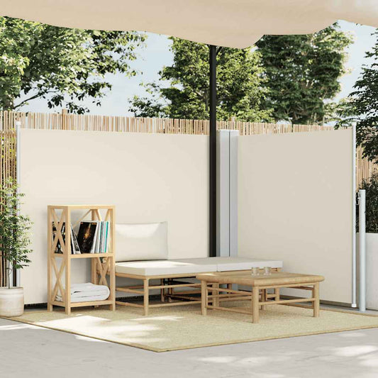 Toldo lateral retrátil 140x600 cm creme