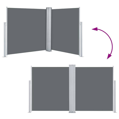 Toldo lateral retrátil 140x600 cm antracite