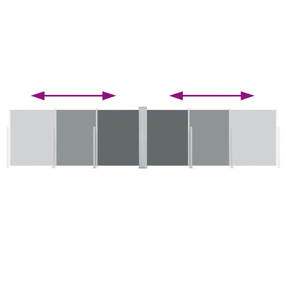 Toldo lateral retrátil 140x600 cm antracite