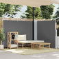 Toldo lateral retrátil 140x600 cm antracite