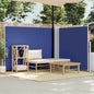 Toldo lateral retrátil 140x600 cm azul