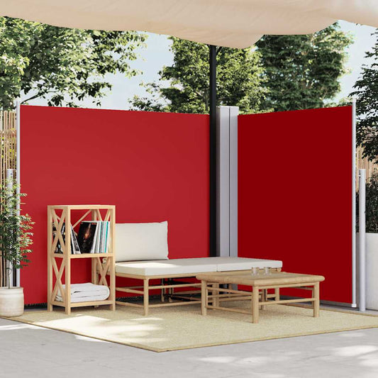 Toldo lateral retrátil 160x600 cm vermelho