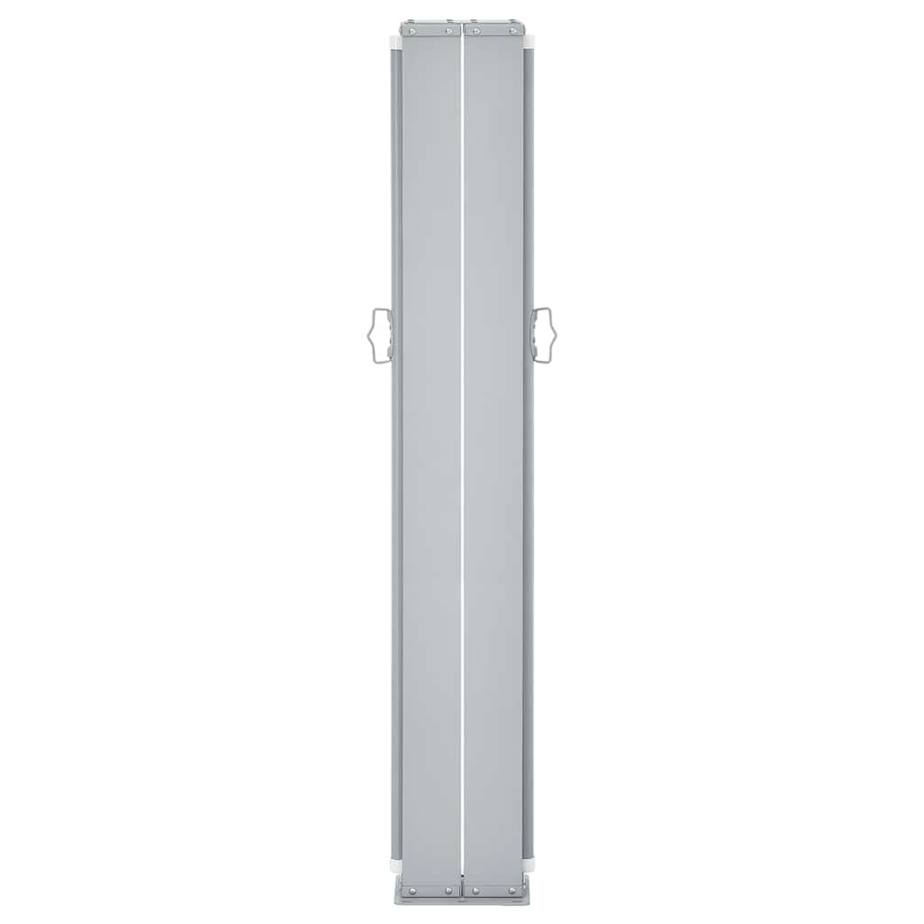 Toldo lateral retrátil duplo para pátio 170x600 cm creme