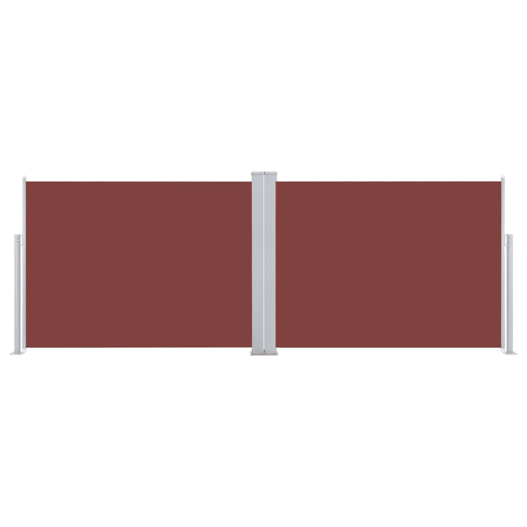 Toldo lateral retrátil 100x1000 cm castanho