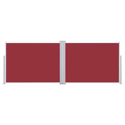 Toldo lateral retrátil 100x1000 cm vermelho