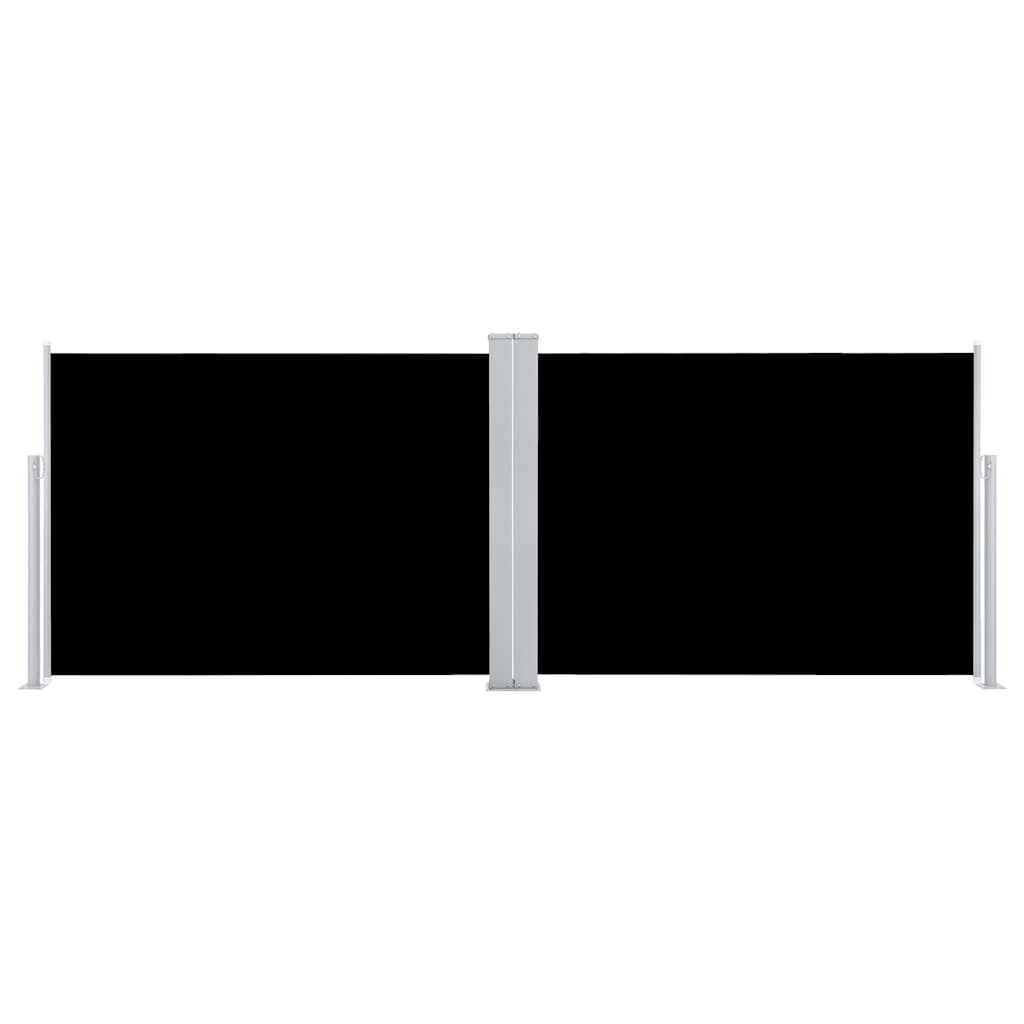 Toldo lateral retrátil 120x1000 cm preto