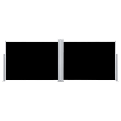 Toldo lateral retrátil 120x1000 cm preto