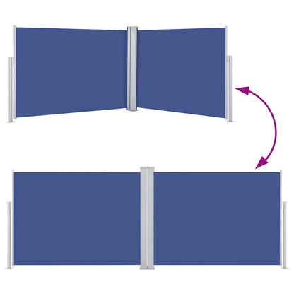 Toldo lateral retrátil 120x1000 cm azul