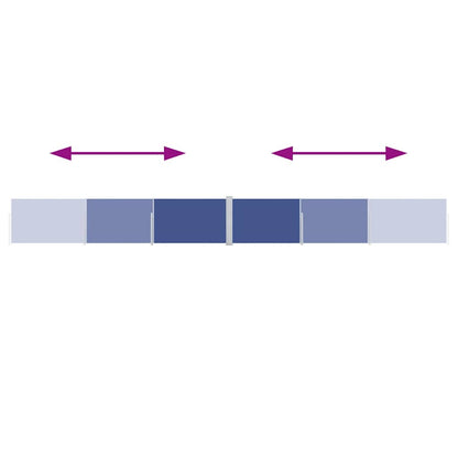 Toldo lateral retrátil 120x1000 cm azul