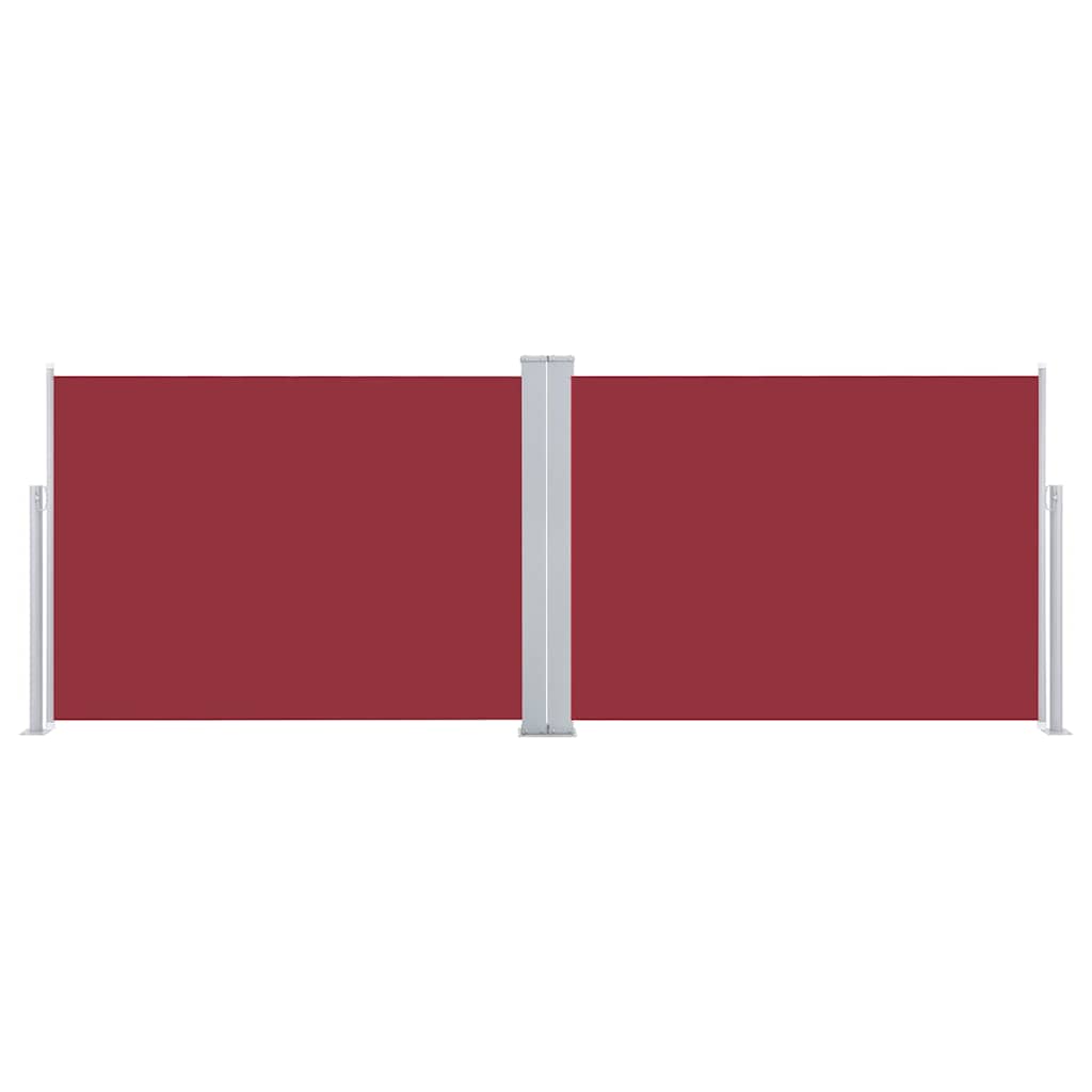 Toldo lateral retrátil 120x1000 cm vermelho